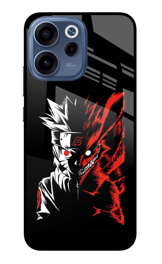 Naruto Two Face Oppo Reno15c 5G Glass Case Back Cover by Casekaro
