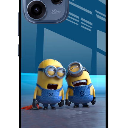 Minion Laughing Oppo Reno15c 5G Glass Case Back Cover by Casekaro