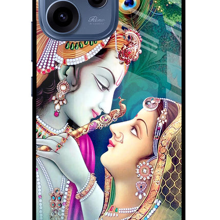 Lord Radha Krishna Oppo Reno15c 5G Glass Case Back Cover by Casekaro