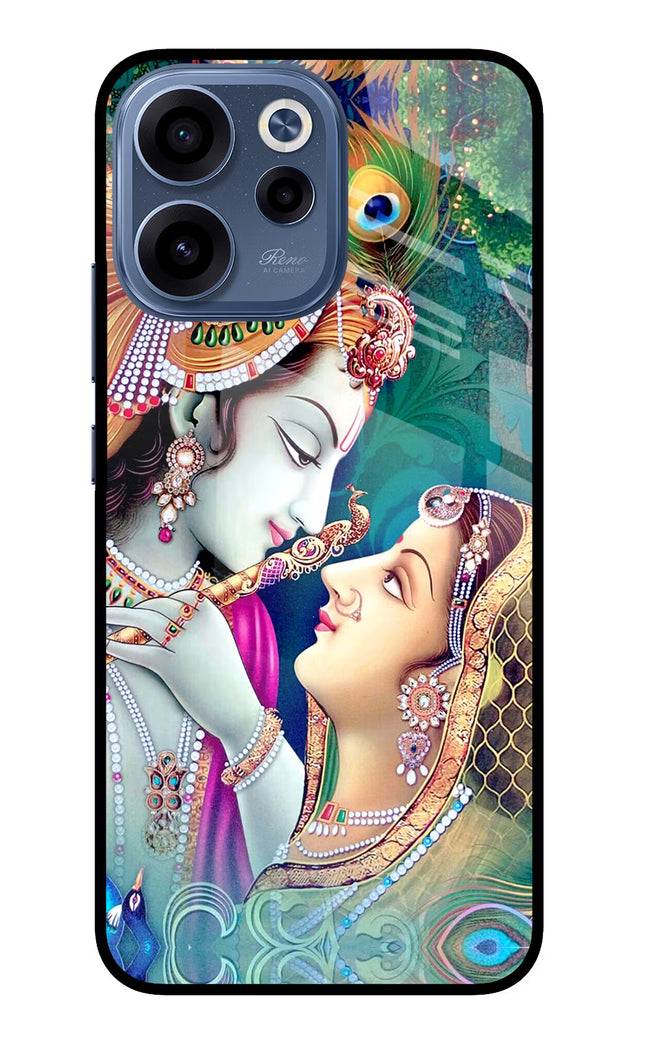 Lord Radha Krishna Oppo Reno15c 5G Glass Case Back Cover by Casekaro