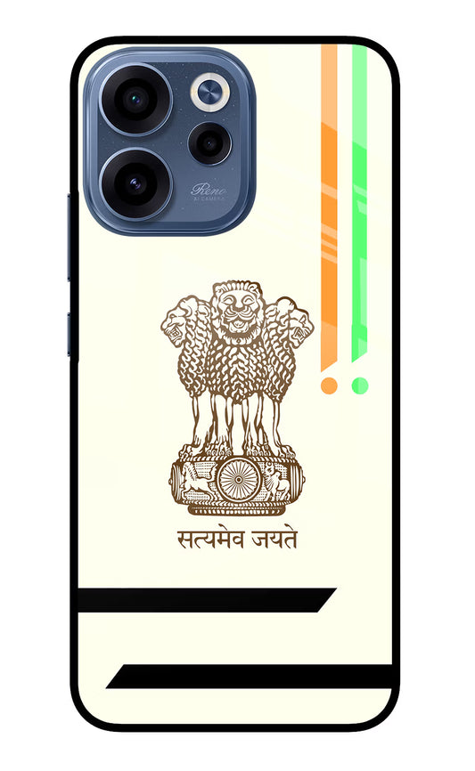 Satyamev Jayate Brown Logo Oppo Reno15c 5G Glass Case