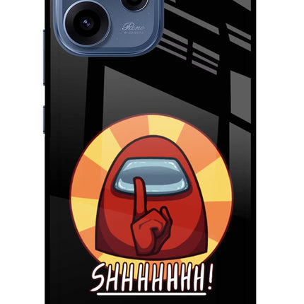 Among Us Shhh! Oppo Reno15c 5G Glass Case Back Cover by Casekaro