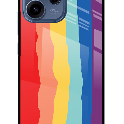 Rainbow Oppo Reno15c 5G Glass Case Back Cover by Casekaro