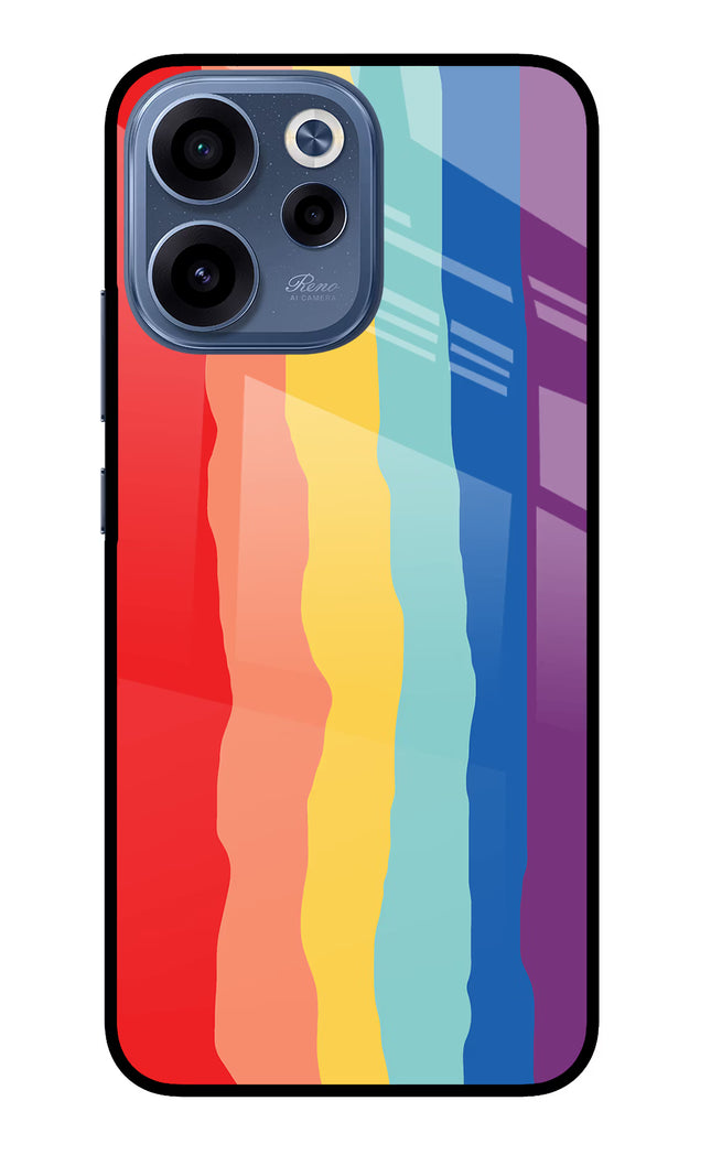 Rainbow Oppo Reno15c 5G Glass Case Back Cover by Casekaro