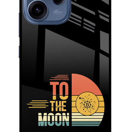 To the Moon Oppo Reno15c 5G Glass Case Back Cover by Casekaro