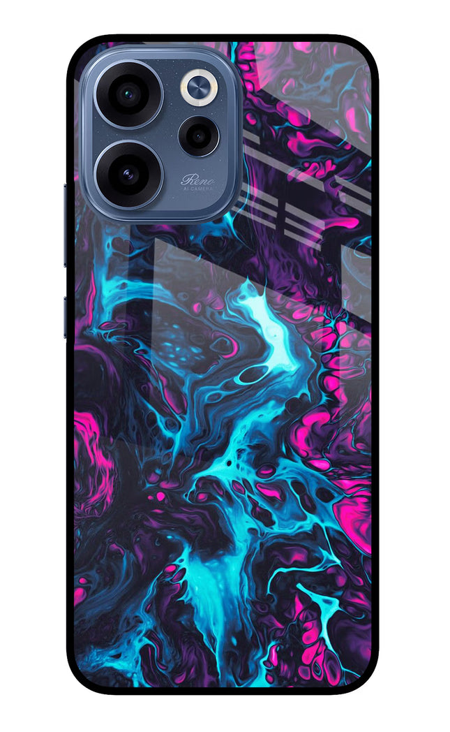 Abstract Oppo Reno15c 5G Glass Case Back Cover by Casekaro