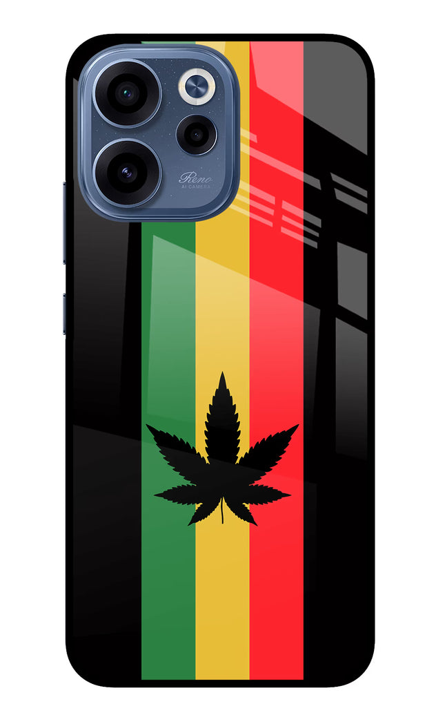 Weed Flag Oppo Reno15c 5G Glass Case Back Cover by Casekaro