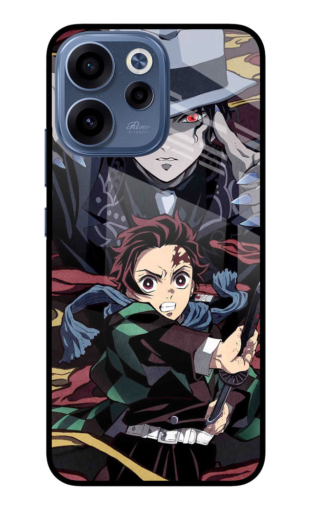Demon Slayer Oppo Reno15c 5G Glass Case Back Cover by Casekaro