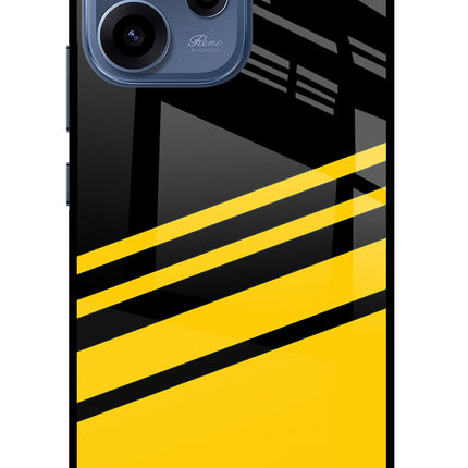 Yellow Shades Oppo Reno15c 5G Glass Case Back Cover by Casekaro