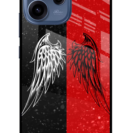 Wings Oppo Reno15c 5G Glass Case Back Cover by Casekaro