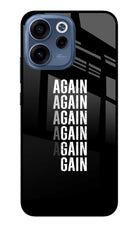 Again Again Gain Oppo Reno15c 5G Glass Case Back Cover by Casekaro