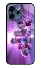 BTS Chibi Oppo Reno15c 5G Glass Case Back Cover by Casekaro