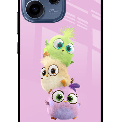 Cute Little Birds Oppo Reno15c 5G Glass Case Back Cover by Casekaro