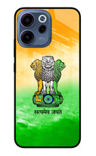 Satyamev Jayate Flag Oppo Reno15c 5G Glass Case Back Cover by Casekaro