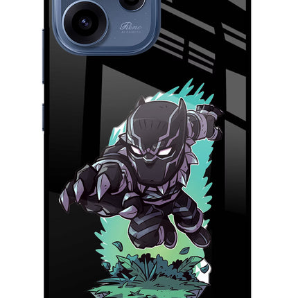 Black Panther Oppo Reno15c 5G Glass Case Back Cover by Casekaro