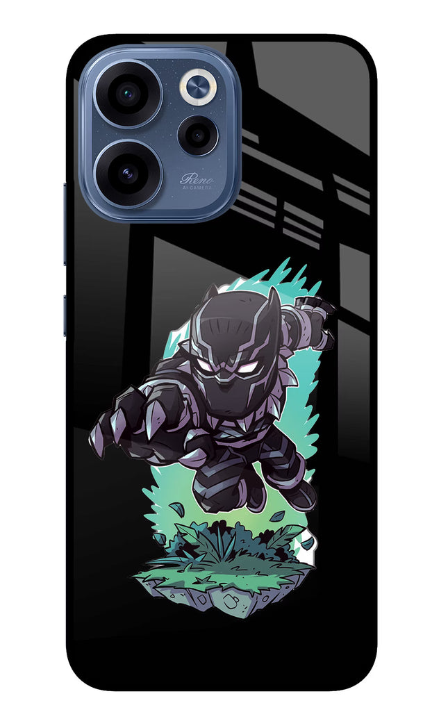 Black Panther Oppo Reno15c 5G Glass Case Back Cover by Casekaro
