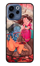 Radhe Krishna Oppo Reno15c 5G Glass Case Back Cover by Casekaro