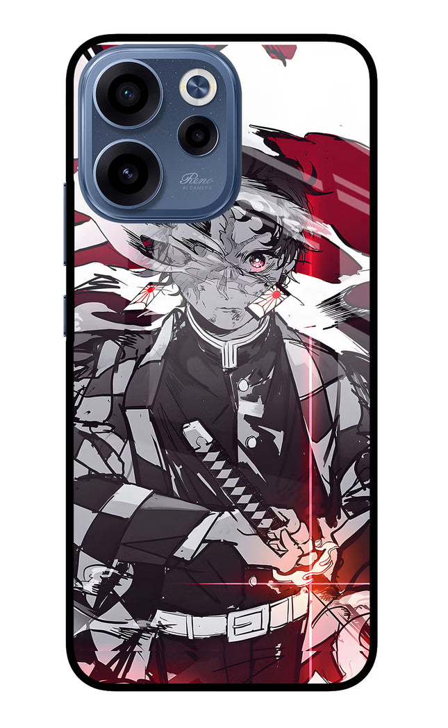 Demon Slayer Oppo Reno15c 5G Glass Case Back Cover by Casekaro