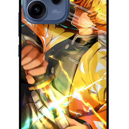 Demon Slayer Oppo Reno15c 5G Glass Case Back Cover by Casekaro