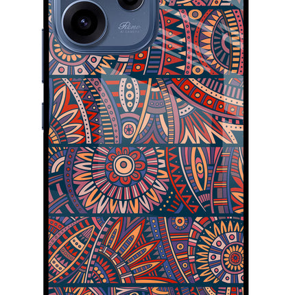 African Culture Design Oppo Reno15c 5G Glass Case Back Cover by Casekaro