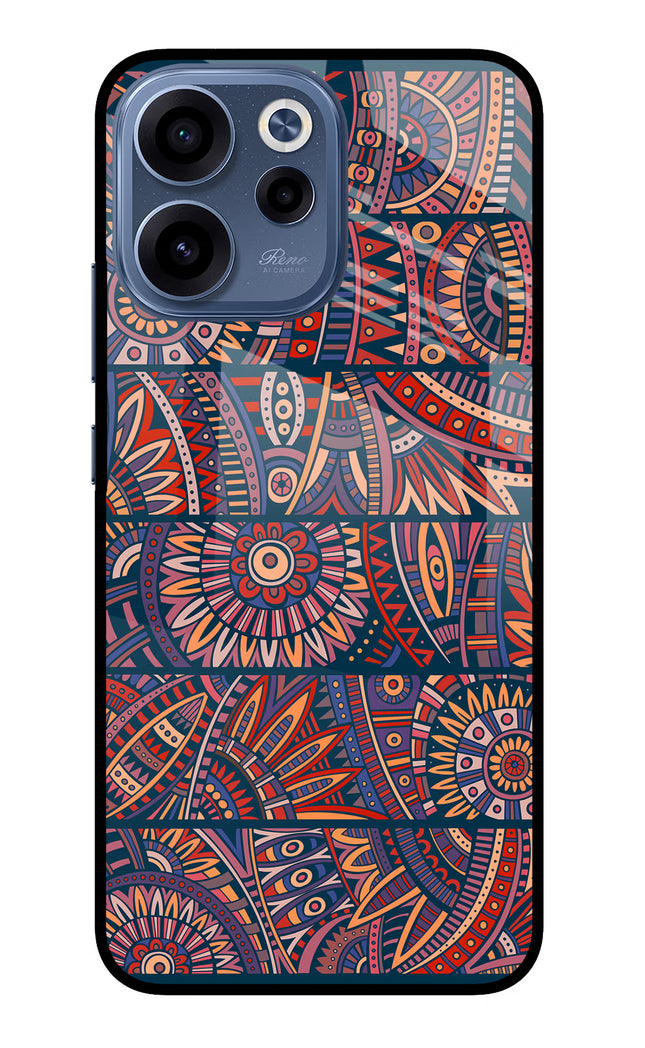 African Culture Design Oppo Reno15c 5G Glass Case Back Cover by Casekaro