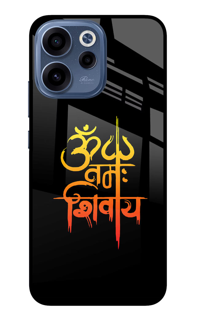 Om Namah Shivay Oppo Reno15c 5G Glass Case Back Cover by Casekaro