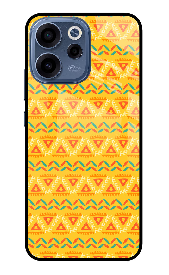 Tribal Pattern Oppo Reno15c 5G Glass Case Back Cover by Casekaro
