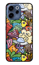 Veggie Doodle Oppo Reno15c 5G Glass Case Back Cover by Casekaro