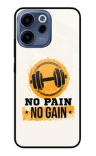 No Pain No Gain Oppo Reno15c 5G Glass Case Back Cover by Casekaro