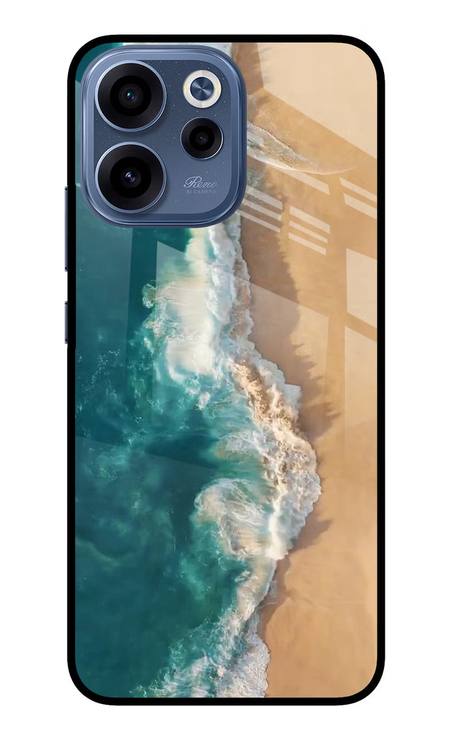 Ocean Beach Oppo Reno15c 5G Glass Case Back Cover by Casekaro
