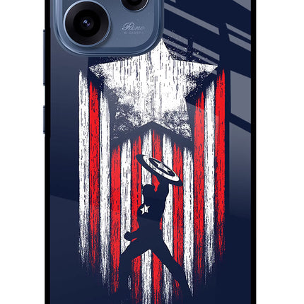 Captain America Marvel Art Oppo Reno15c 5G Glass Case Back Cover by Casekaro