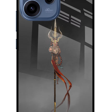 Shiv Trishul Oppo Reno15c 5G Glass Case Back Cover by Casekaro