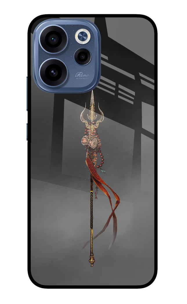 Shiv Trishul Oppo Reno15c 5G Glass Case Back Cover by Casekaro