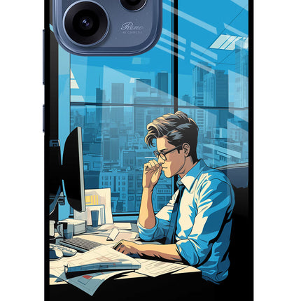 Focused Hustler (AI Generated) Oppo Reno15c 5G Glass Case Back Cover by Casekaro