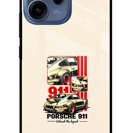 Classic Porsche 911 Oppo Reno15c 5G Glass Case Back Cover by Casekaro