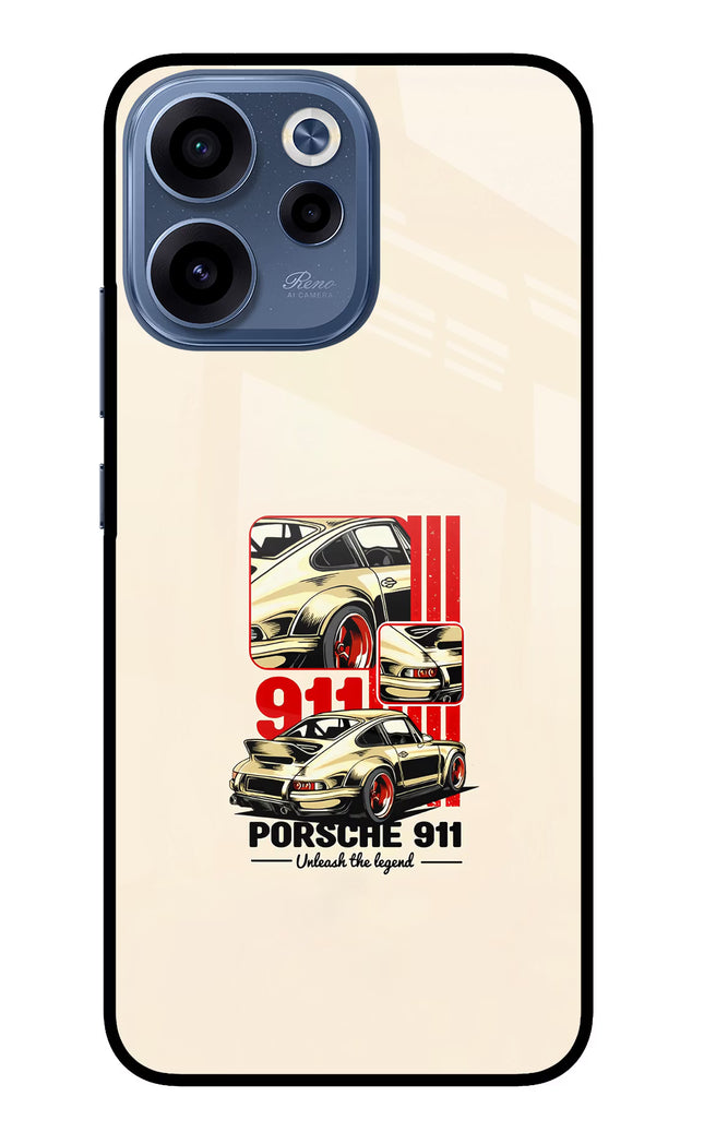 Classic Porsche 911 Oppo Reno15c 5G Glass Case Back Cover by Casekaro