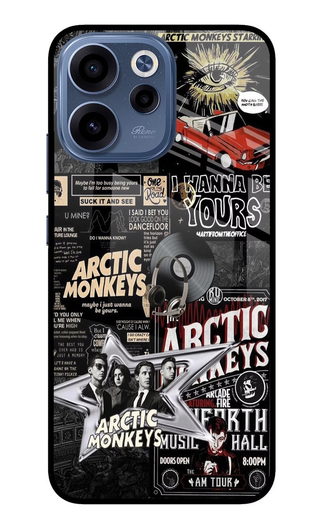 Arctic Monkeys Oppo Reno15c 5G Glass Case Back Cover by Casekaro