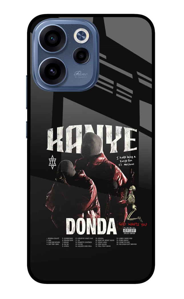 Donda Kanye West Oppo Reno15c 5G Glass Case Back Cover by Casekaro