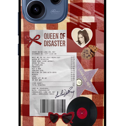 Queen of Disaster Oppo Reno15c 5G Glass Case Back Cover by Casekaro