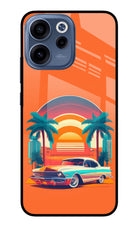 Palm Drive 80s Oppo Reno15c 5G Glass Case Back Cover by Casekaro