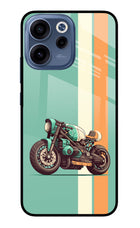 Striped Moto Drift Oppo Reno15c 5G Glass Case Back Cover by Casekaro