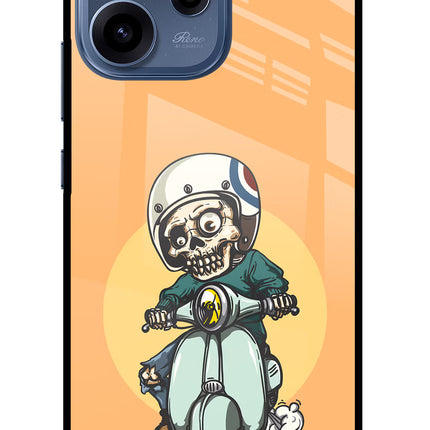 Undead Biker Oppo Reno15c 5G Glass Case Back Cover by Casekaro