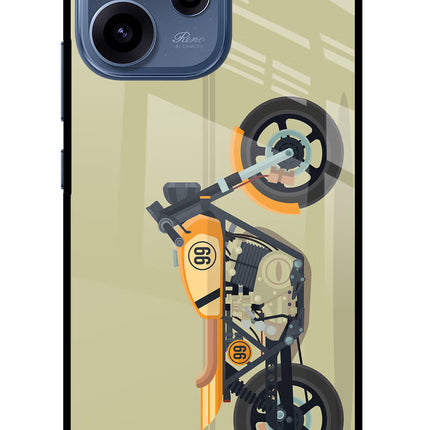 Vertical Speedster Oppo Reno15c 5G Glass Case Back Cover by Casekaro