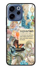Aquarius Zodiac Oppo Reno15c 5G Glass Case Back Cover by Casekaro