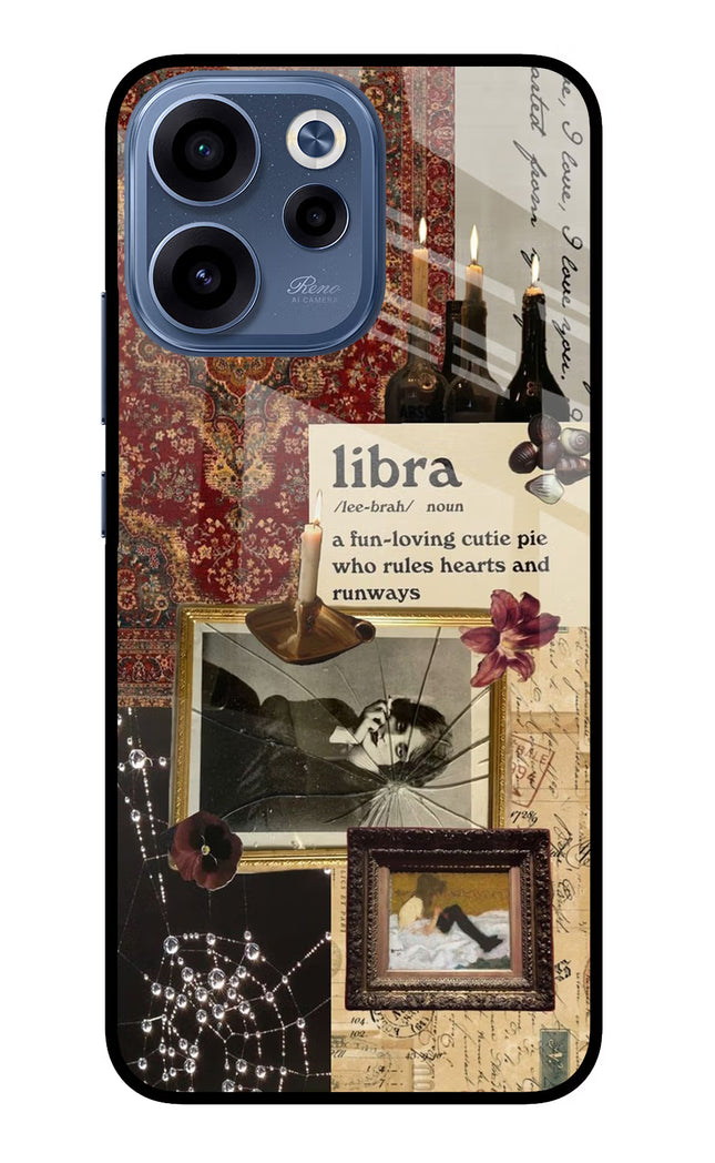Libra Zodiac Oppo Reno15c 5G Glass Case Back Cover by Casekaro