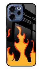 Fired Up – Black Oppo Reno15c 5G Glass Case Back Cover by Casekaro