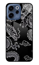 Twin Dragons Oppo Reno15c 5G Glass Case Back Cover by Casekaro