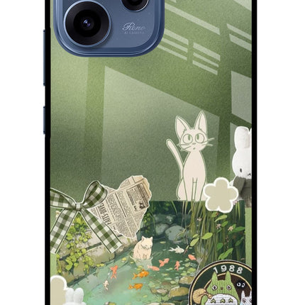 Aesthetic anime Oppo Reno15c 5G Glass Case Back Cover by Casekaro