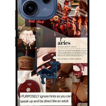 Zodiac Aries Oppo Reno15c 5G Glass Case