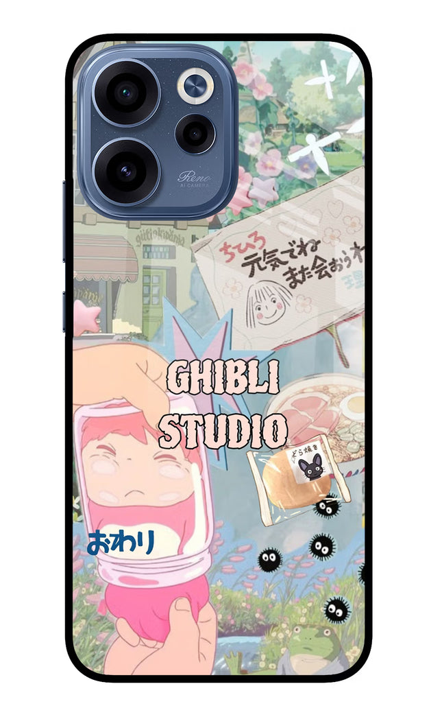 Studio Ghibli Oppo Reno15c 5G Glass Case Back Cover by Casekaro